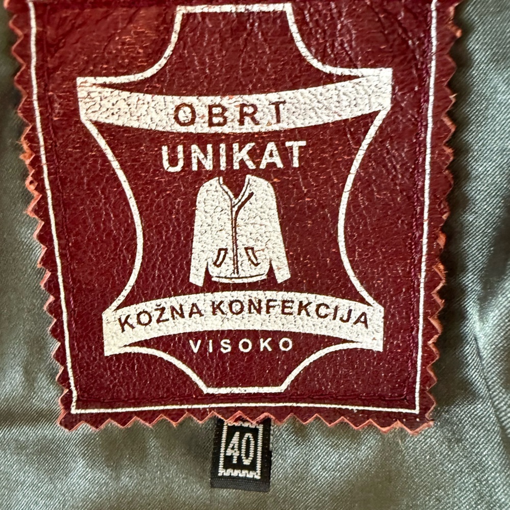 Unikat Oxblood Vintage Leather Moto Jacket - Picture 9 of 9
